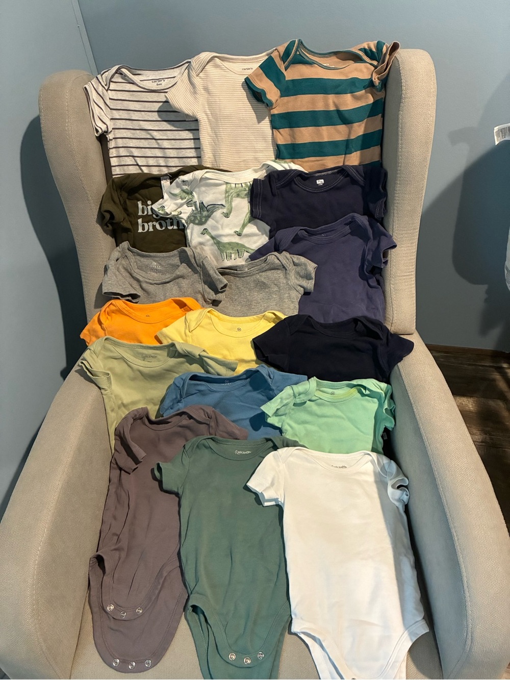Mixed Colors Baby Onesie Bundle